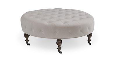Belwood Tufted Round Ottoman
