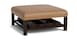 Leather Ottoman w/Trays