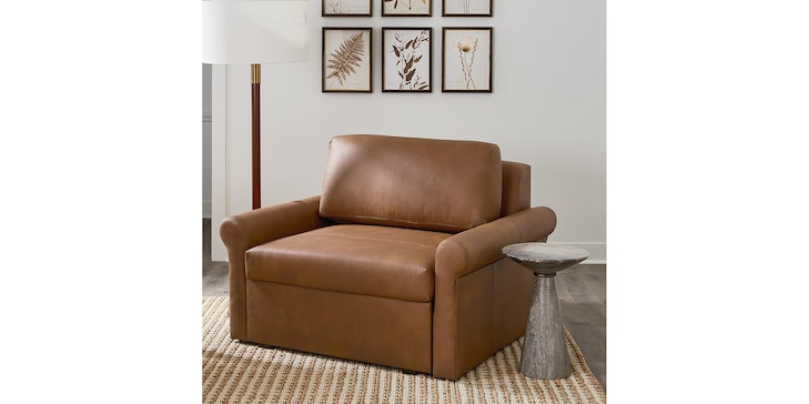 Lthr Round Twin Bench Sleeper image number 3