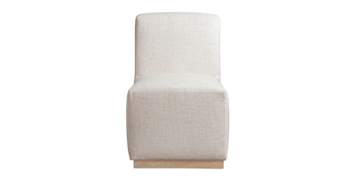 Banks Upholstered Dining Side Chair with Casters