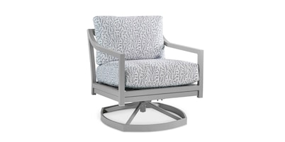 Susanna Outdoor Slope Arm Swivel Rocker Chair