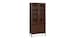 40" Glass-Wood Storage Cabinet