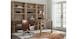 Peninsula Desk w/Bookcase & Hutch