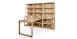 Peninsula Desk w/Bookcase & Hutch
