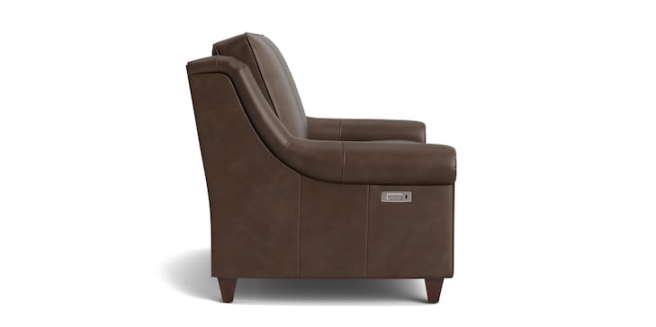 Reclining Leather Loveseat image number 2
