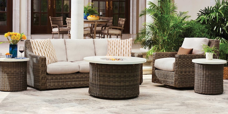 Oasis Round Gas Fire Pit image number 1