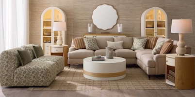 Stockten English Arm L-Shape Sectional with Casters